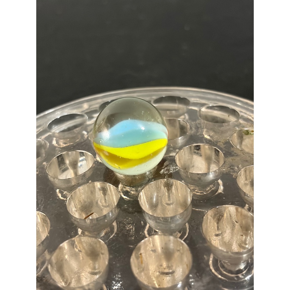 Unbranded Glass Marble 0.96in Multi Excellent‎ Vintage Tri-Color Cats Eye - Picture 4 of 5